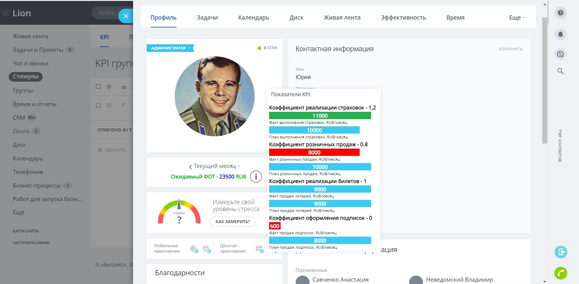 Стимулы