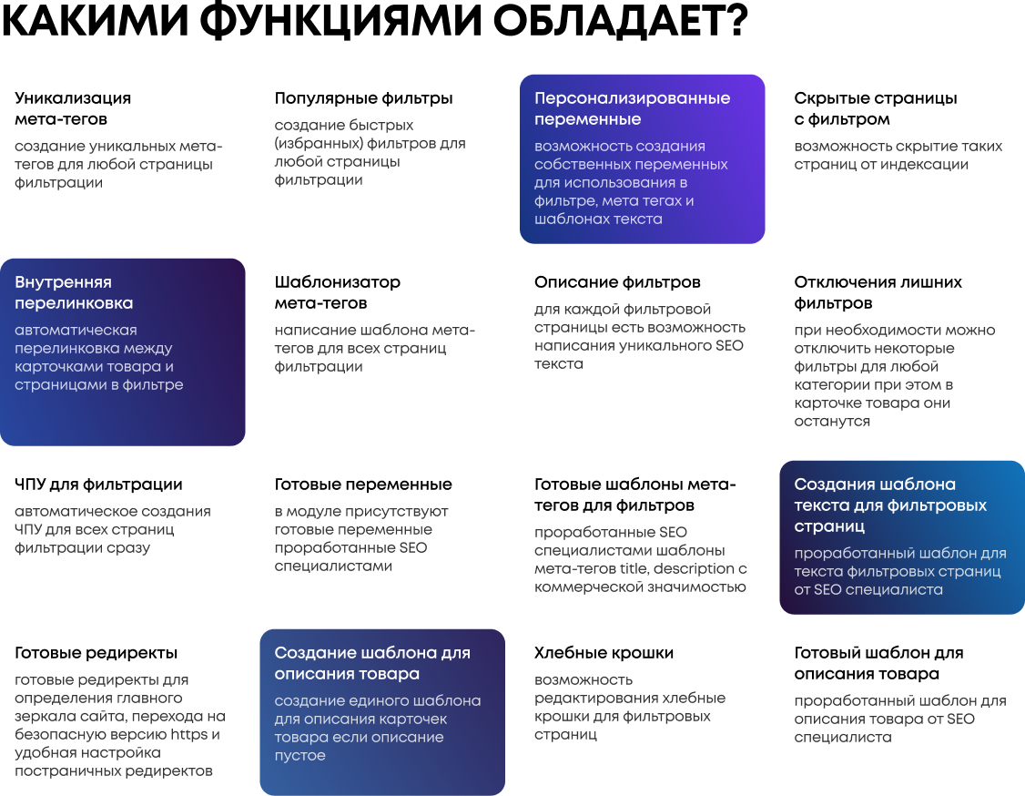Модуль SEO фильтра Umax