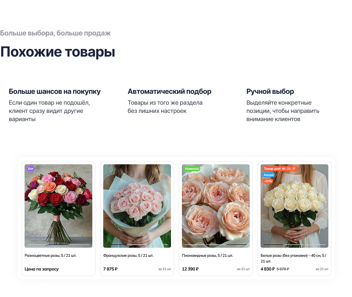 Отраслевой интернет-магазин цветов, букетов и подарков «Крайт: Flowers»