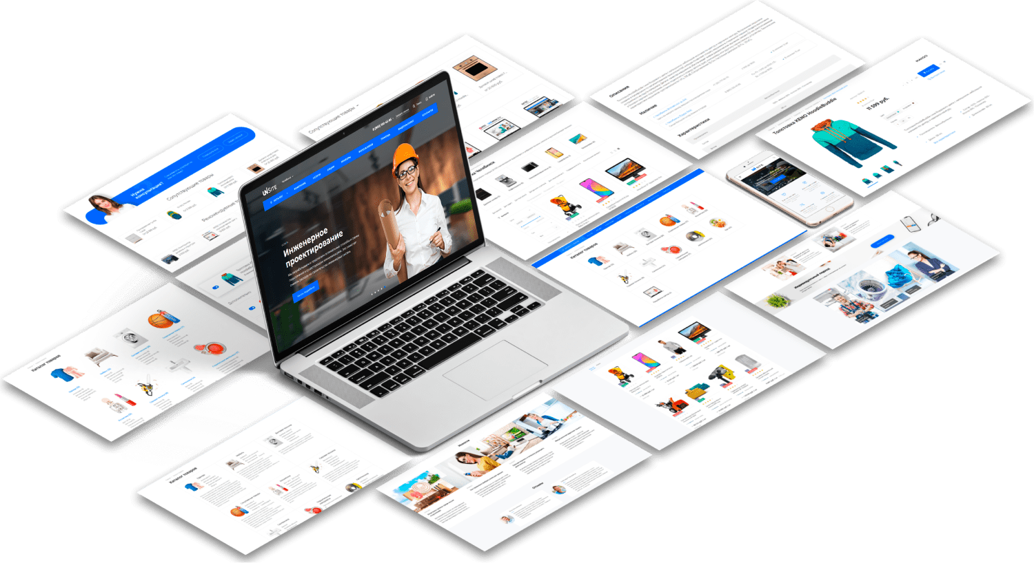 IntecUniverse SITE - корпоративный сайт с конструктором дизайна