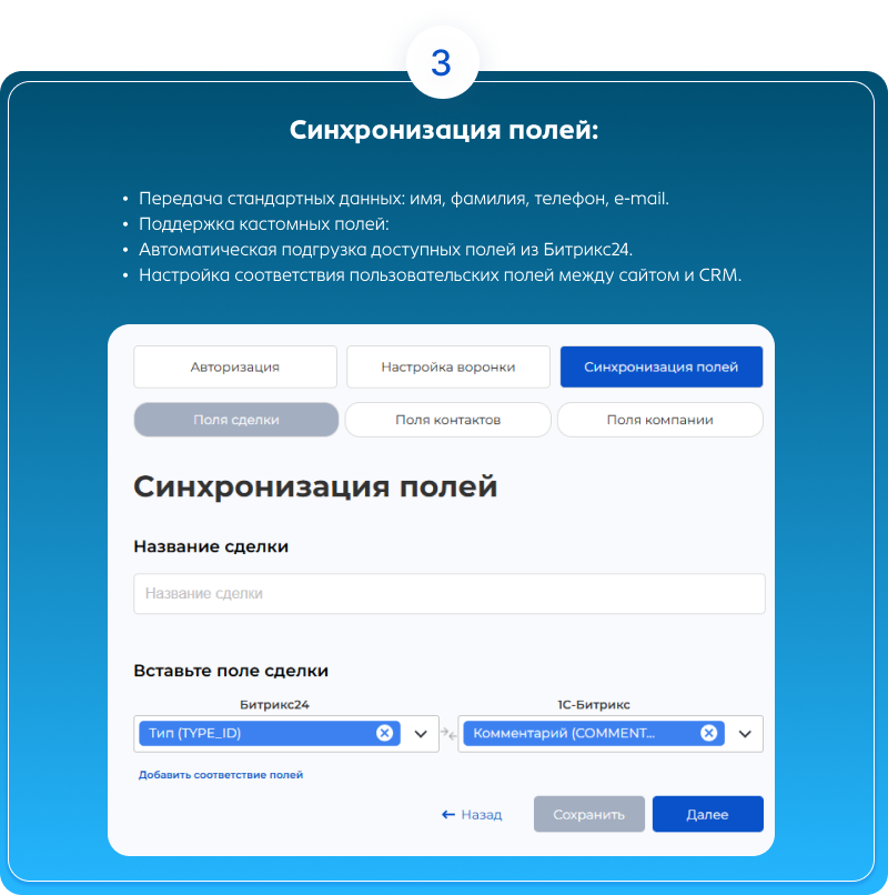 Интеграция  заказов с сайта в Битрикс24