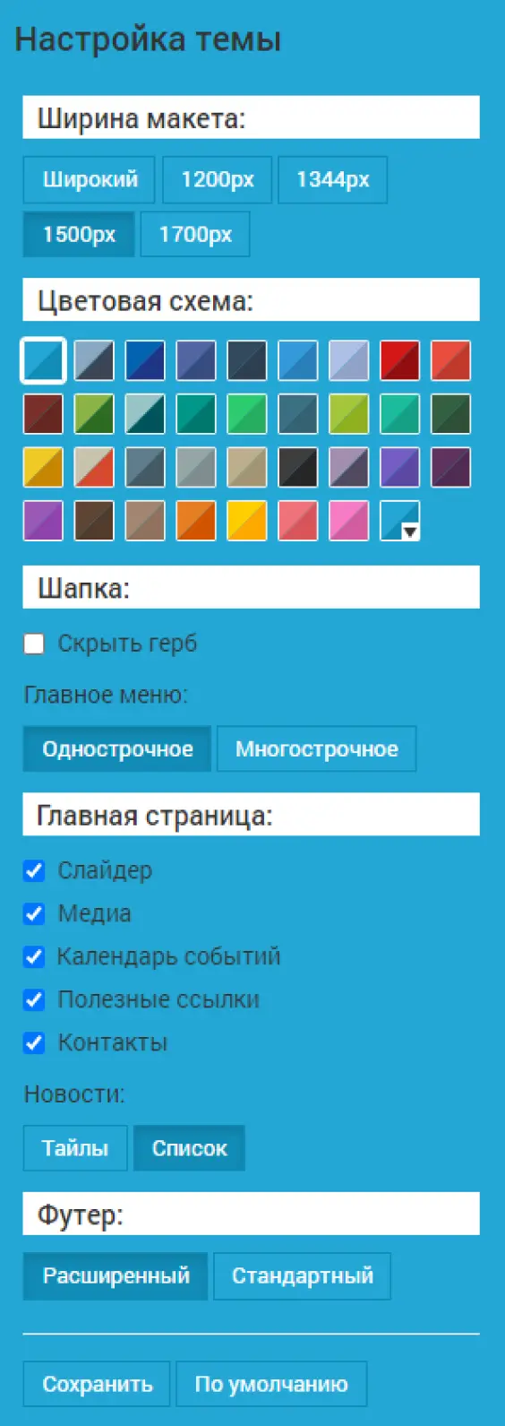 ТВИМ: Официальный сайт для администраций. Версия 2