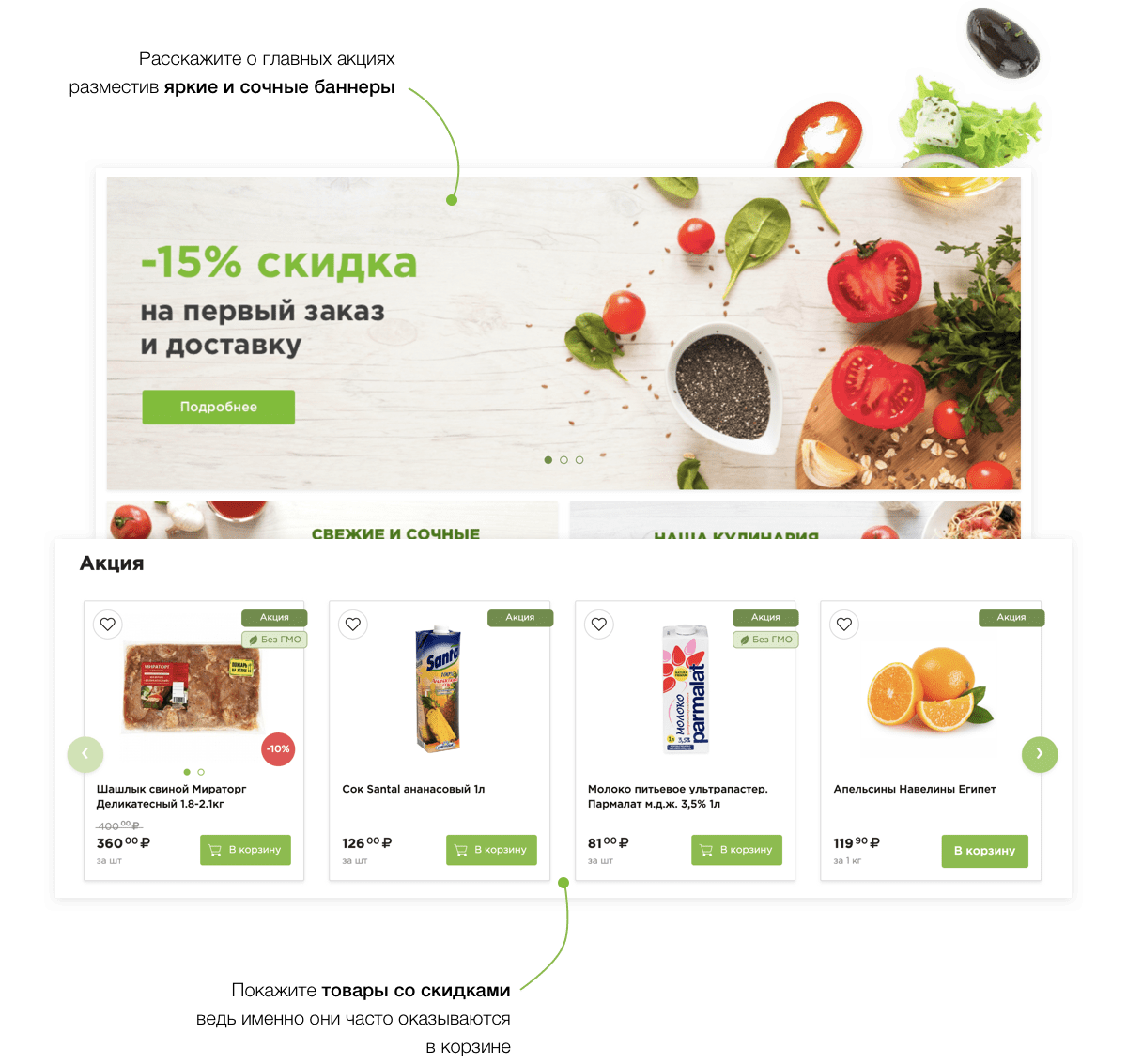 Отраслевой интернет-магазин продуктов питания и доставки еды «Крайт: Продукты питания.Retail»