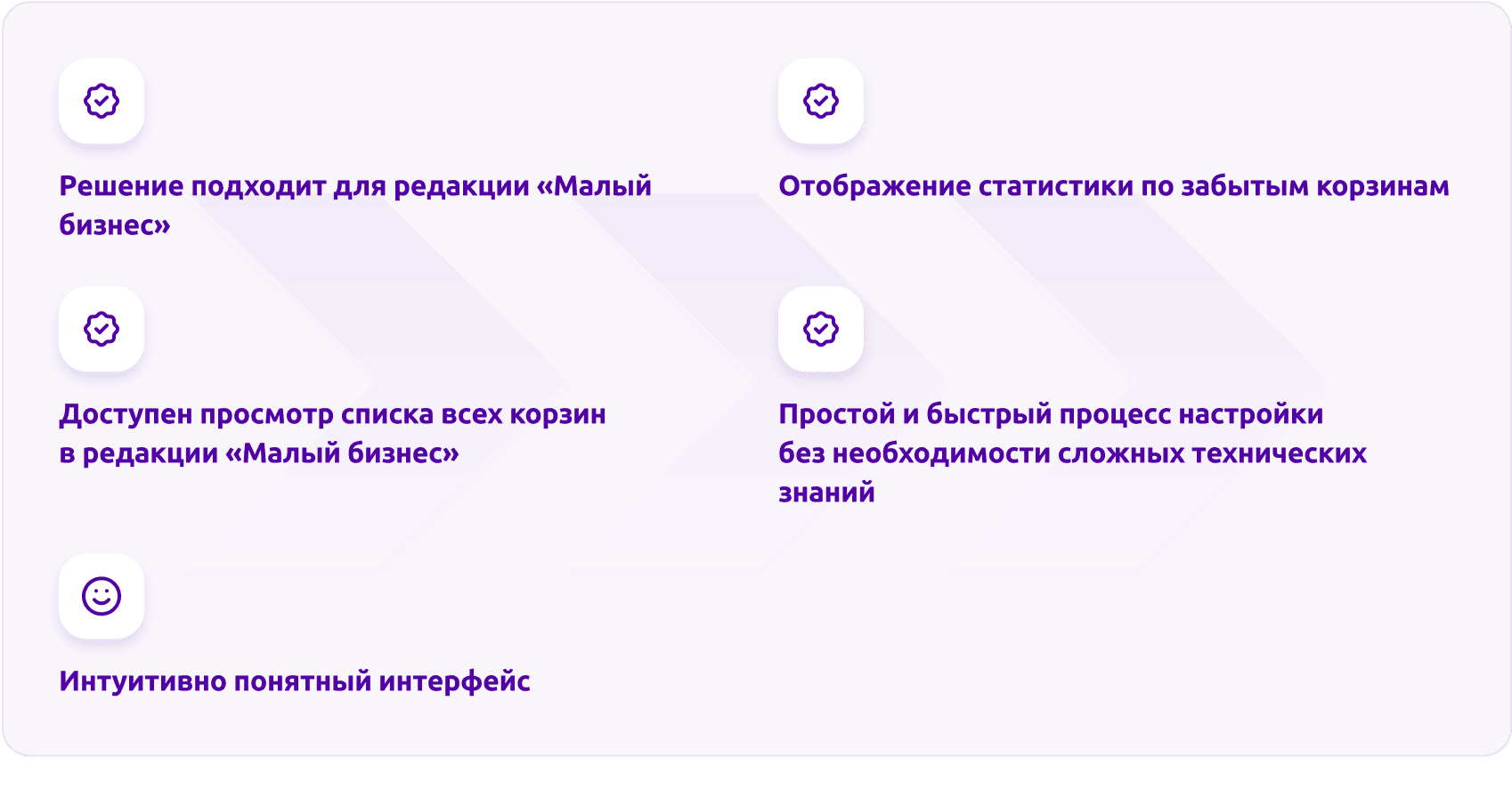 Работа с брошенными корзинами пользователей