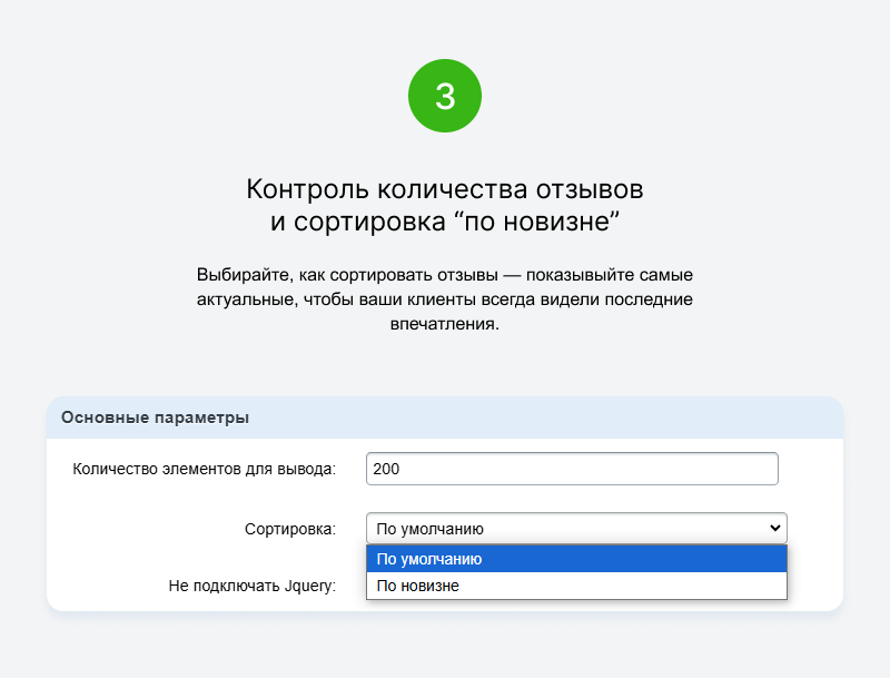 Отзывы с 2ГИС на сайт