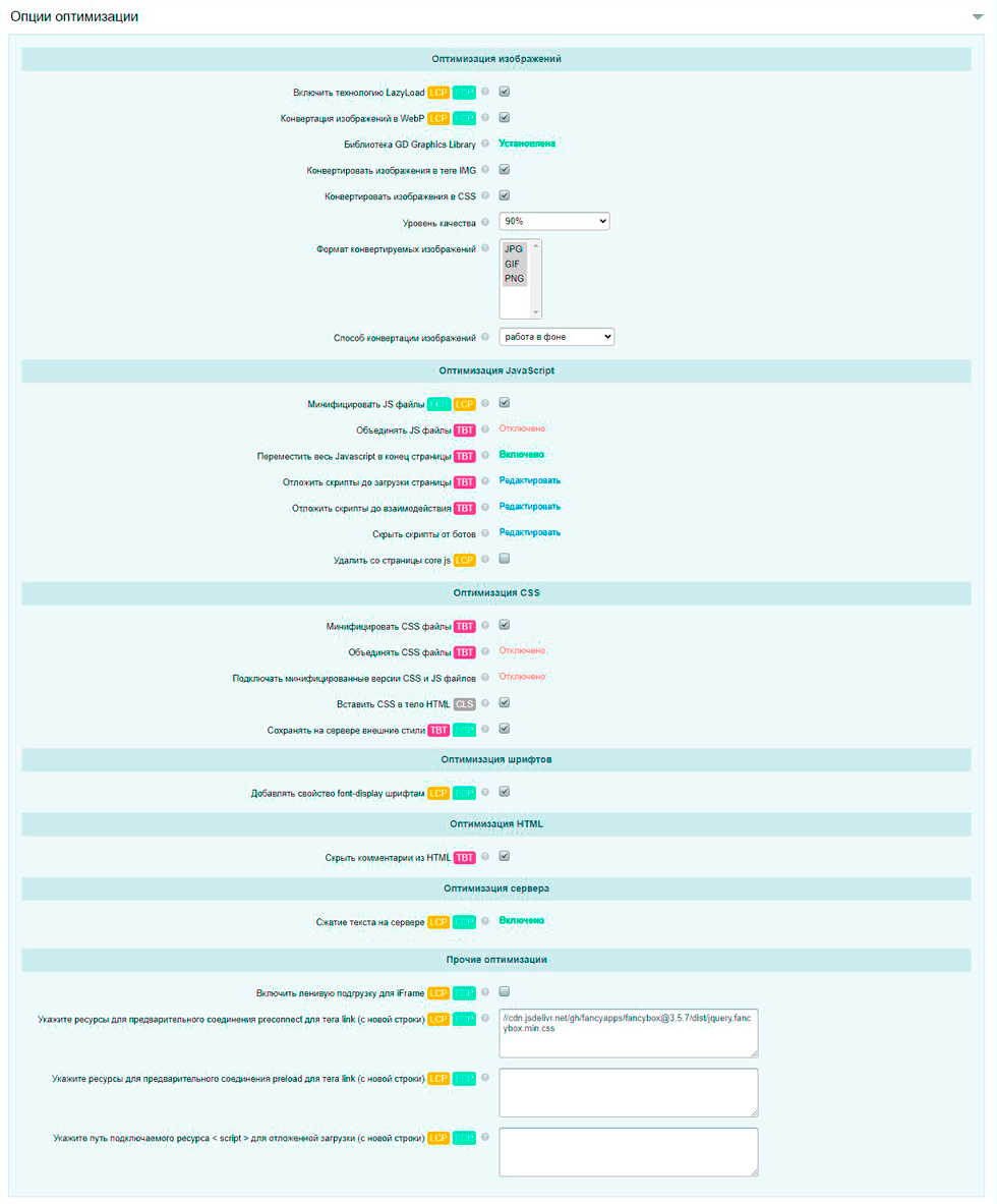 Google PageSpeed Optimizer