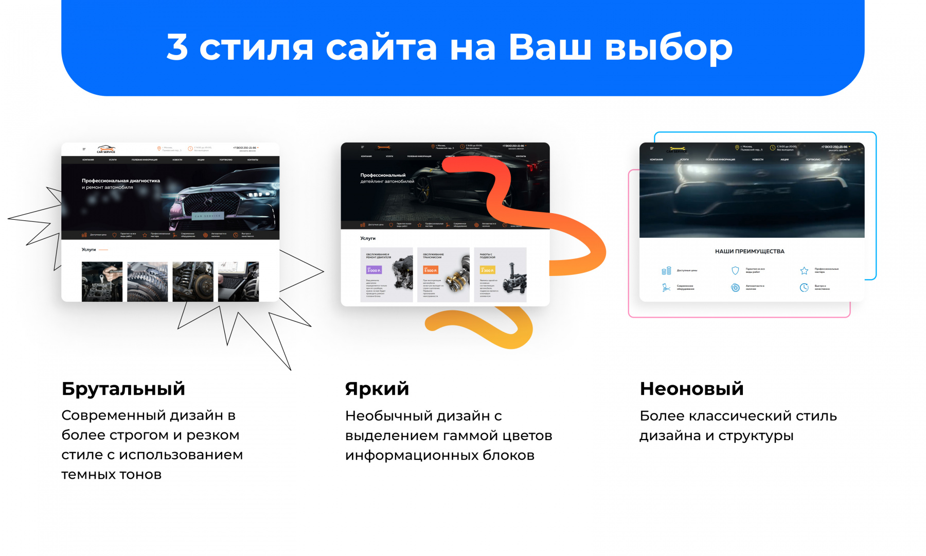 PR-Volga: Автосервис. Готовый корпоративный сайт