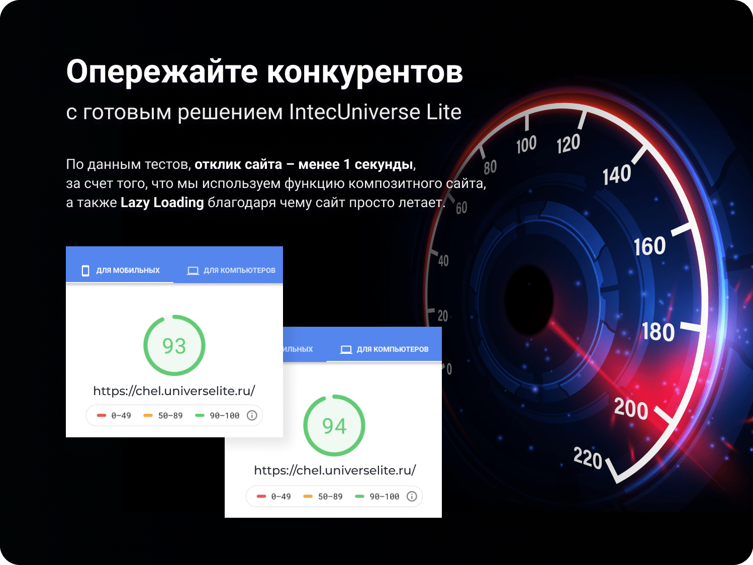 Интернет-магазин на редакции Старт с конструктором дизайна - IntecUniverse LITE