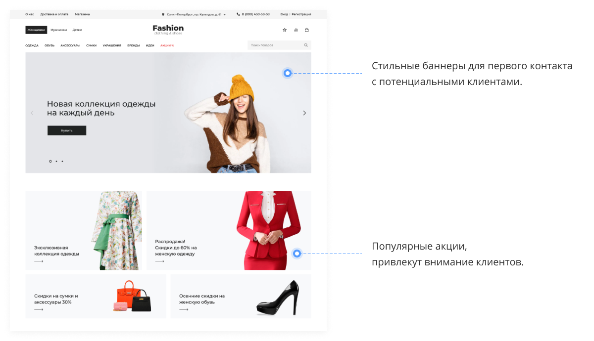 Отраслевой интернет-магазин одежды, обуви и аксессуаров «Крайт: Одежда.Fashion»