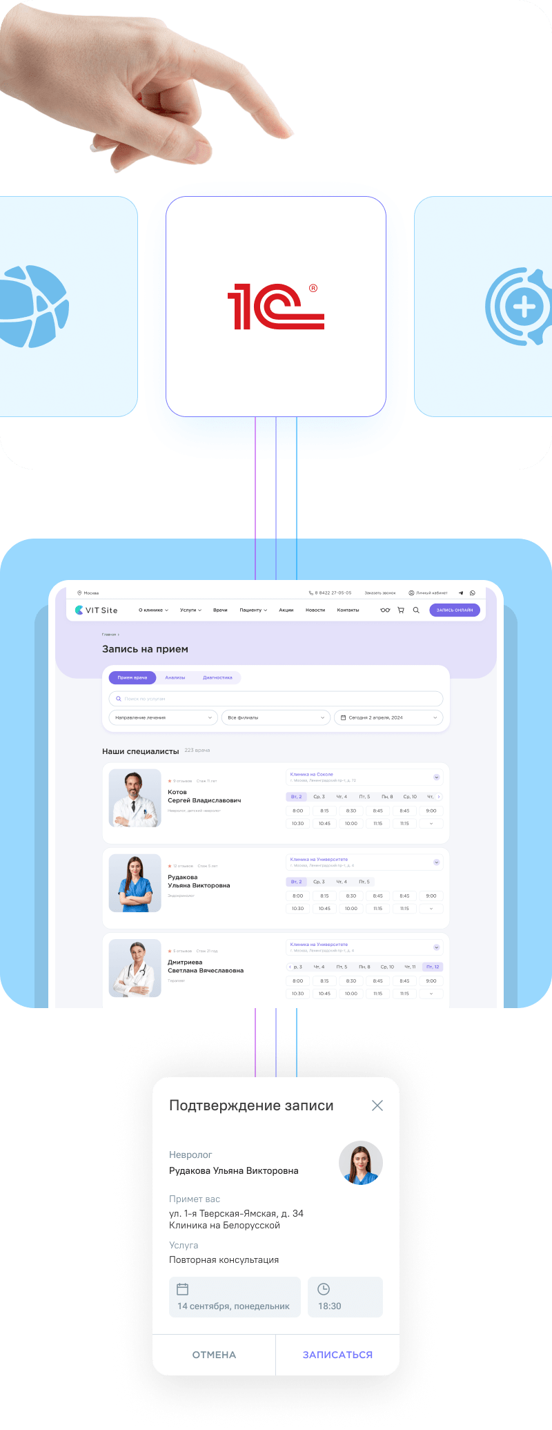 Сайт клиники, медицинского центра