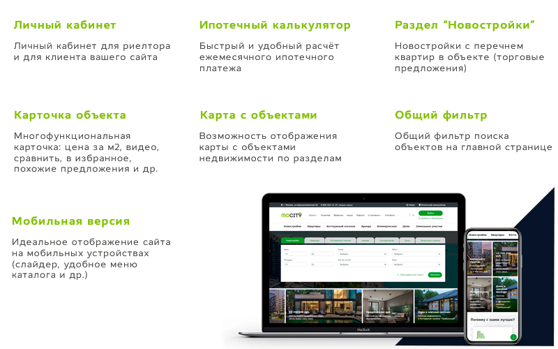 City - Агентство недвижимости с личным кабинетом